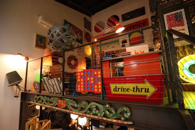 BudmanStudio's loft and neon signs