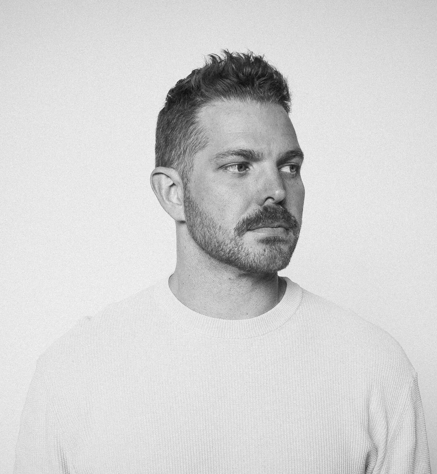 Black and white portrait of Jake Goble