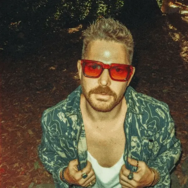 Jake Goble in red sunglasses